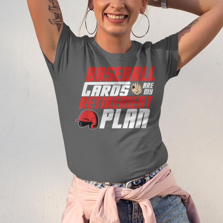 Cards Collector Baseball Cards Are My Retirement Plan Unisex Jersey T-Shirt Cards Collector Baseball Cards Are My Retirement Plan Unisex Jersey T-Shirt