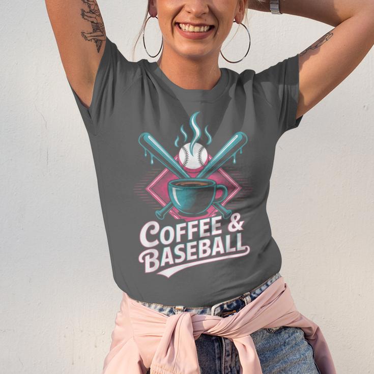 Coffee And Baseball Baseball Player Unisex Jersey T-Shirt