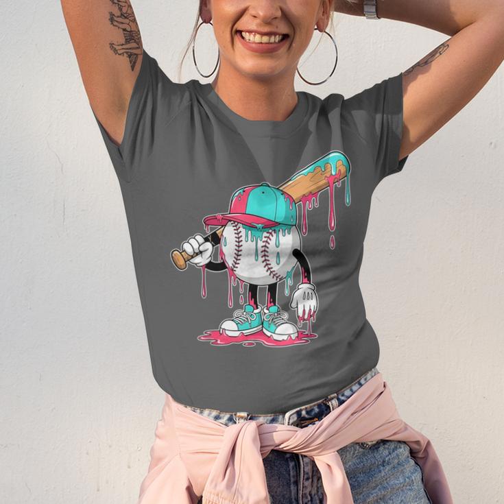 Drip Baseball For Boys Ice Cream Drip Youth Boys Sprinkles Unisex Jersey T-Shirt