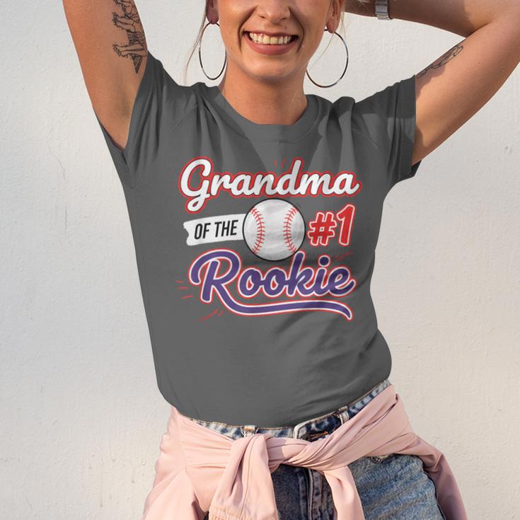 Grandparent Grandma Of The 1 Rookie Baseball Unisex Jersey T-Shirt Grandparent Grandma Of The 1 Rookie Baseball Unisex Jersey T-Shirt