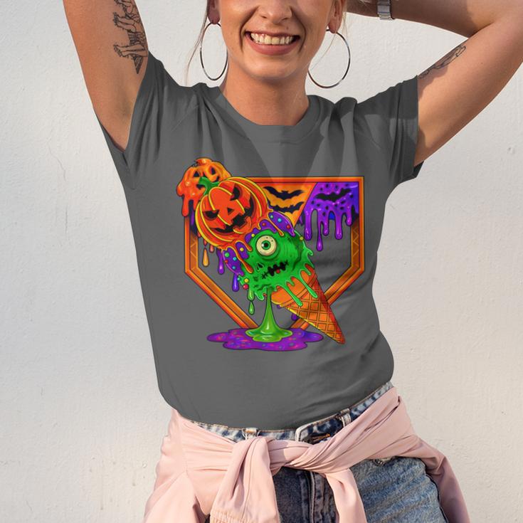 Halloween Baseball Ice Cream Drip Boys Girls Youth Unisex Jersey T-Shirt