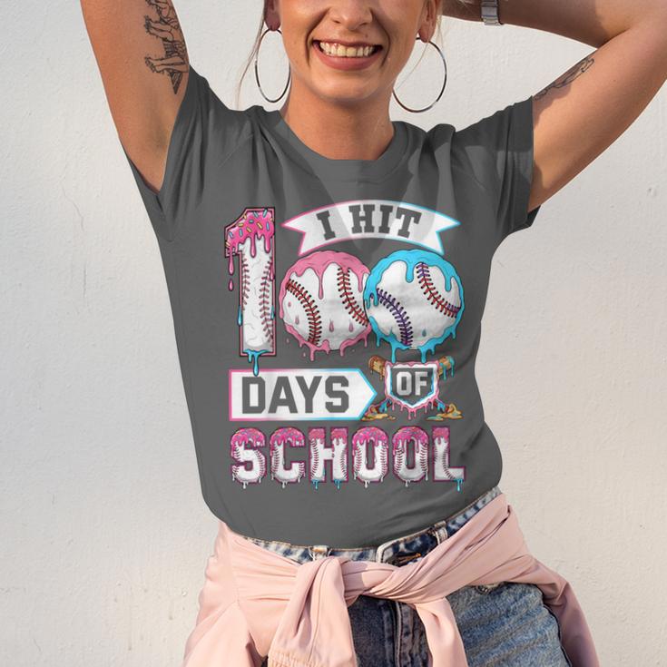Kids 100 Days Of School Boys 100th Day Baseball Drip Toddler Unisex Jersey T-Shirt Kids 100 Days Of School Boys 100th Day Baseball Drip Toddler Unisex Jersey T-Shirt