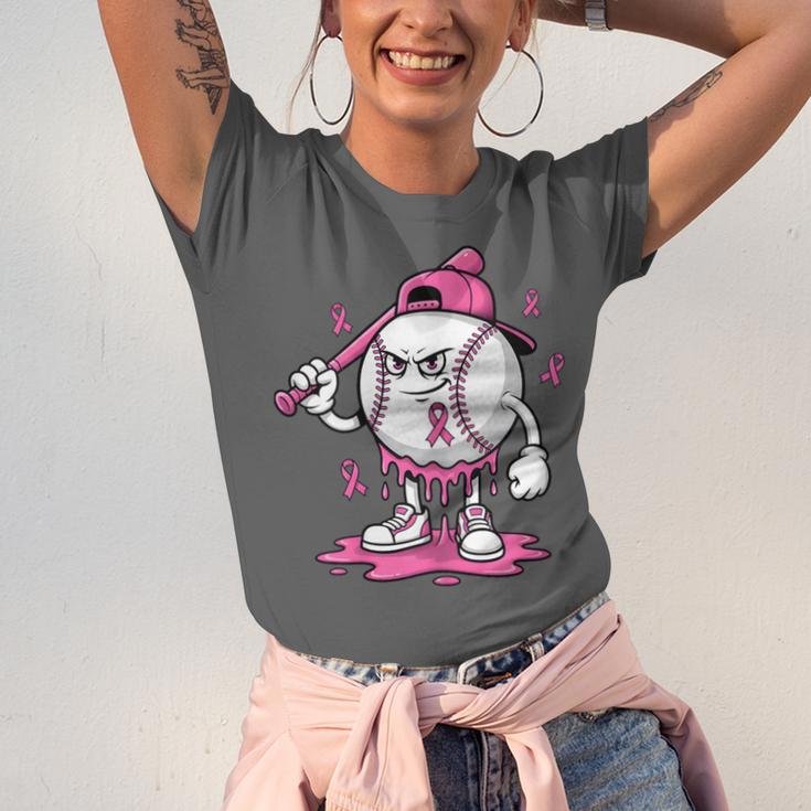 Pink Ribbon Baseball Breast Cancer Awareness Unisex Jersey T-Shirt Pink Ribbon Baseball Breast Cancer Awareness Unisex Jersey T-Shirt