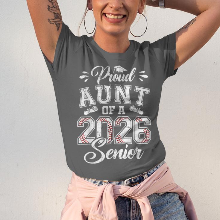 Proud Aunt Of A 2026 Senior Baseball Graduate Unisex Jersey T-Shirt