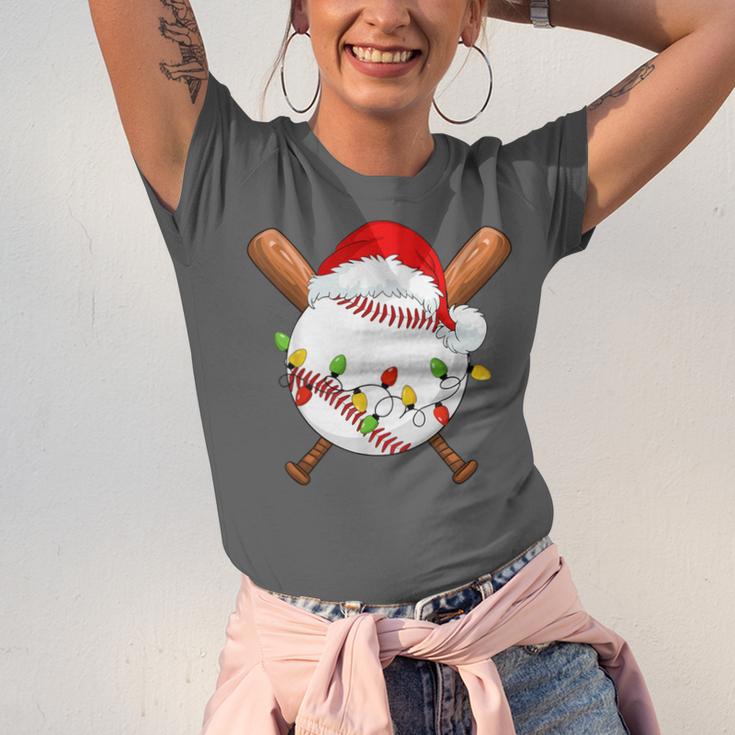 Santa Sports For Men Boys Christmas Baseball Player Unisex Jersey T-Shirt Santa Sports For Men Boys Christmas Baseball Player Unisex Jersey T-Shirt