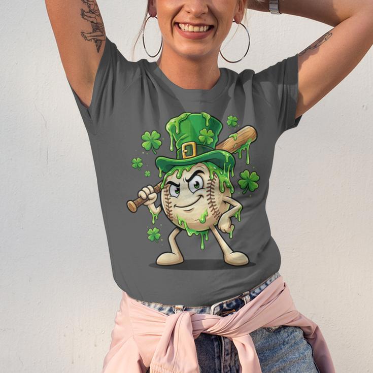 Women's St Patricks Day Baseball Leprechaun Shamrock Player Boys Kid Unisex Jersey T-Shirt