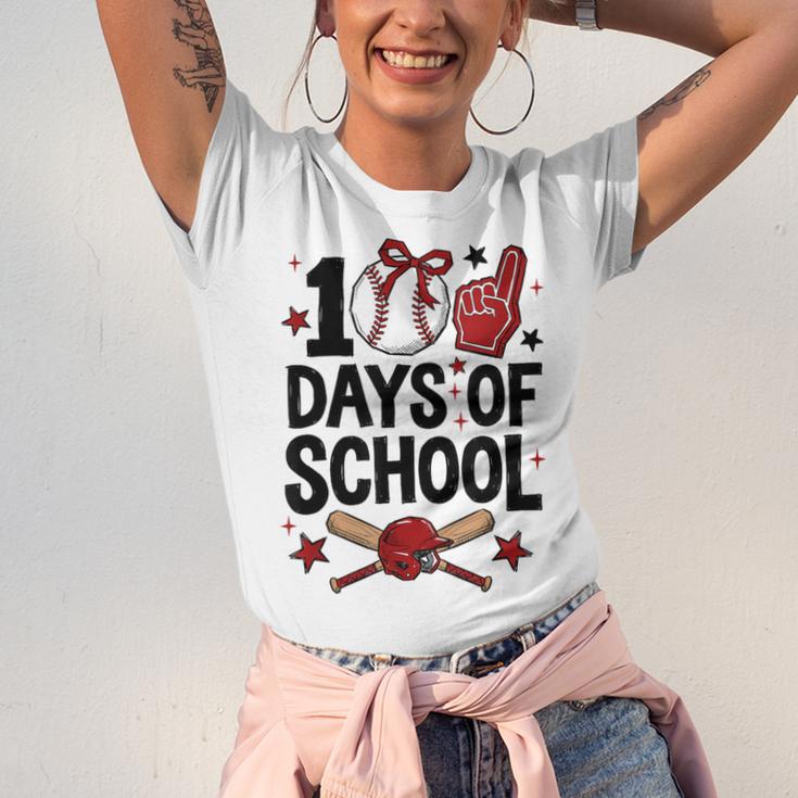 100 Days Of School Coquette Bow Baseball 100th Day Girl Kid Unisex Jersey T-Shirt 100 Days Of School Coquette Bow Baseball 100th Day Girl Kid Unisex Jersey T-Shirt