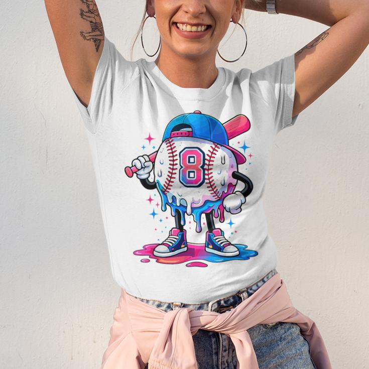 Baseball Drip 8th 8 Year Old Birthday Boys Pitcher Player Unisex Jersey T-Shirt Baseball Drip 8th 8 Year Old Birthday Boys Pitcher Player Unisex Jersey T-Shirt