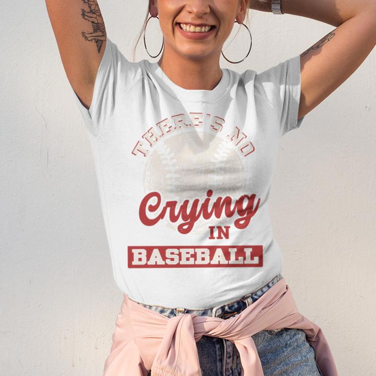 Baseball Game Day There Is No Crying In Baseball Unisex Jersey T-Shirt Baseball Game Day There Is No Crying In Baseball Unisex Jersey T-Shirt