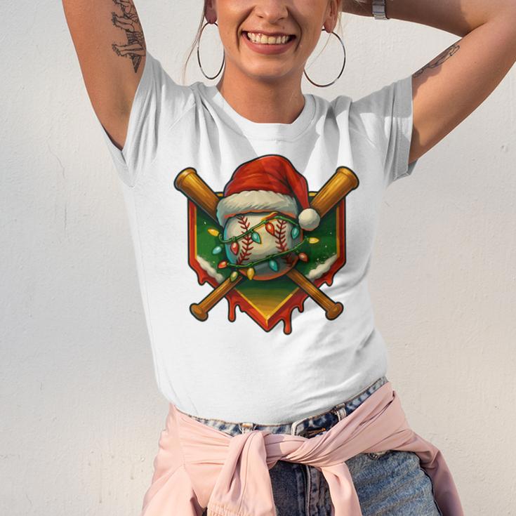 Baseball Xmas Christmas Baseball Ice Cream Drip Boys Unisex Jersey T-Shirt Baseball Xmas Christmas Baseball Ice Cream Drip Boys Unisex Jersey T-Shirt