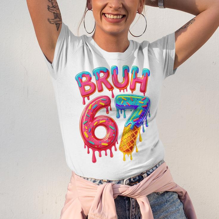Bruh 67 Baseball Drip Number 67 Player 67th Birthday Unisex Jersey T-Shirt