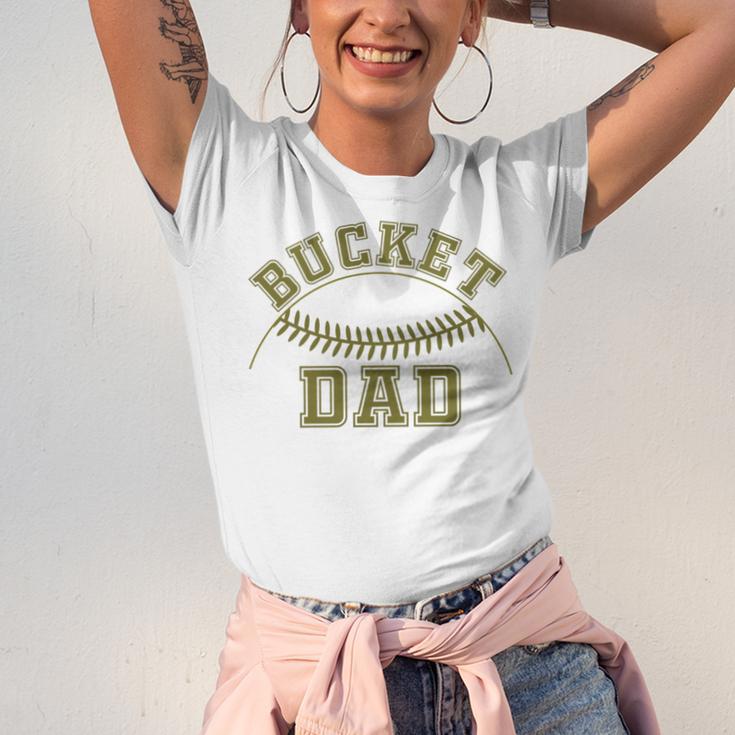Bucket Dad Softball Dad Baseball Player Dad Unisex Jersey T-Shirt Bucket Dad Softball Dad Baseball Player Dad Unisex Jersey T-Shirt
