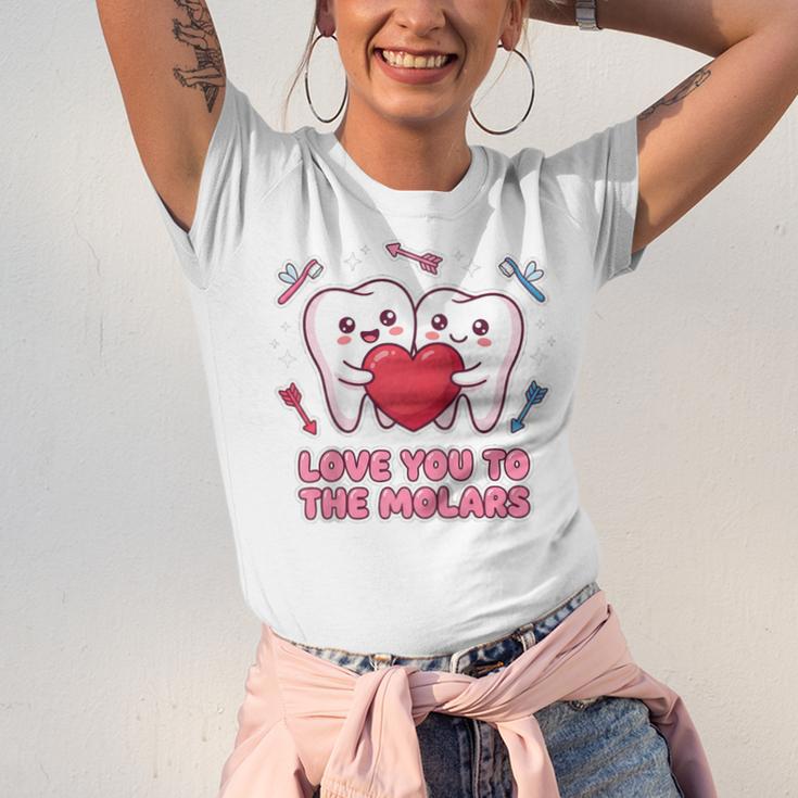 Cute Dentist Valentine Love You To The Molars Teeth Pun Raglan Baseball Tee Unisex Jersey T-Shirt Cute Dentist Valentine Love You To The Molars Teeth Pun Raglan Baseball Tee Unisex Jersey T-Shirt