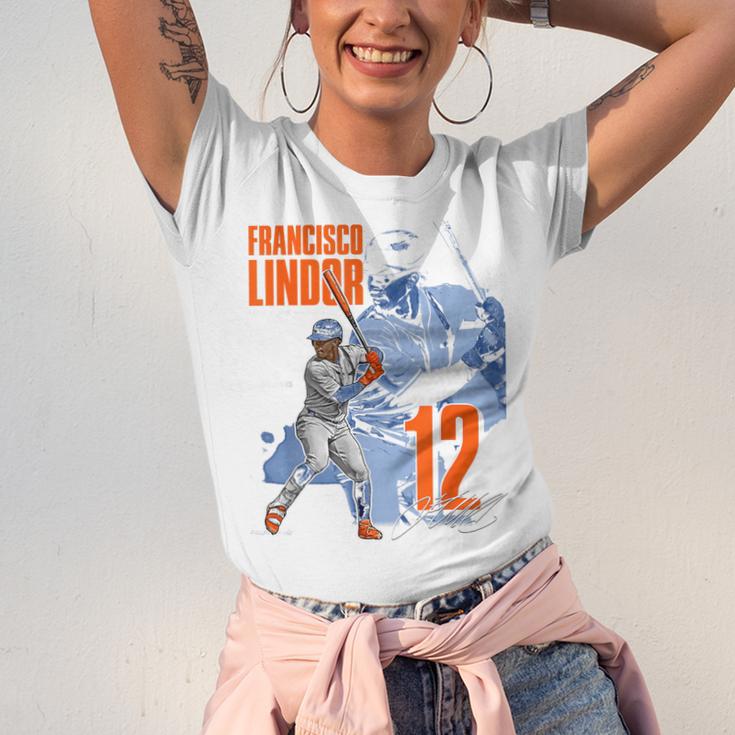 Francisco Lindor New York M Baseball Players MLBFLI304N Unisex Jersey T-Shirt Francisco Lindor New York M Baseball Players MLBFLI304N Unisex Jersey T-Shirt