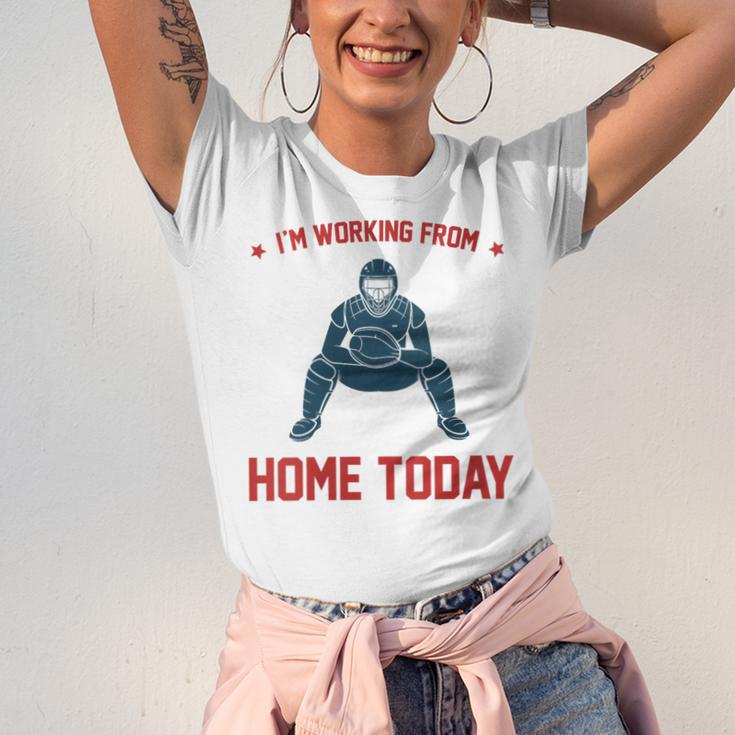 I'm Working From Home Today Baseball Lover Men Women Unisex Jersey T-Shirt I'm Working From Home Today Baseball Lover Men Women Unisex Jersey T-Shirt