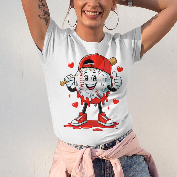 Valentine Baseball Heart Sports Men Boys Kid Unisex Jersey T-Shirt