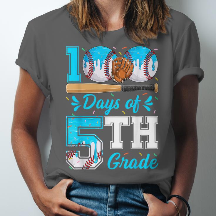 100 Days Of 5th Grade Baseball 100th Day Of School Boys Kids Unisex Jersey T-Shirt 100 Days Of 5th Grade Baseball 100th Day Of School Boys Kids Unisex Jersey T-Shirt