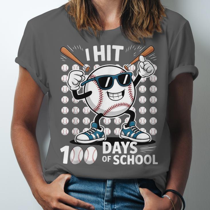 100 Days Of School Baseball Bat 100th Day Of School Unisex Jersey T-Shirt 100 Days Of School Baseball Bat 100th Day Of School Unisex Jersey T-Shirt