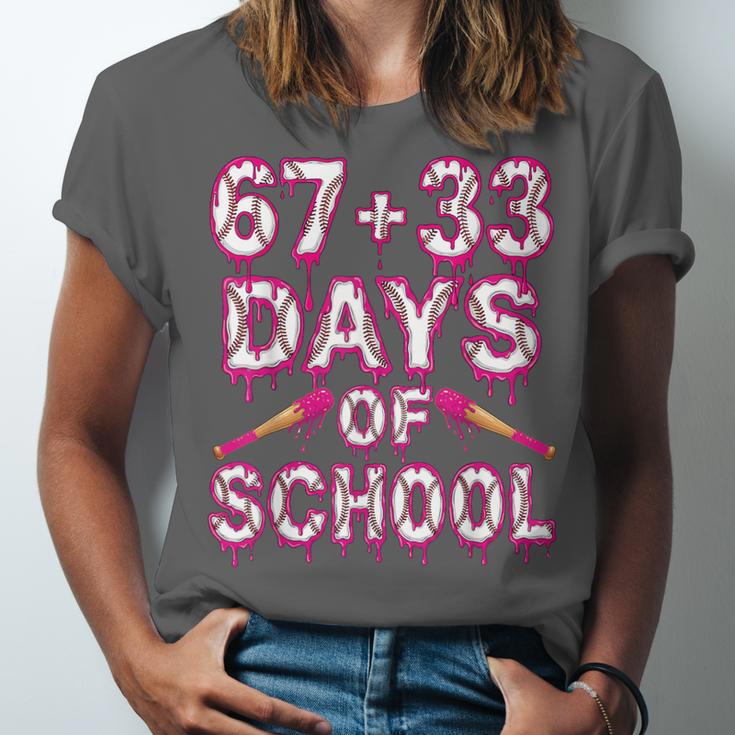 100 Days Of School Baseball Boys Six Seven Drip 100th Day Unisex Jersey T-Shirt