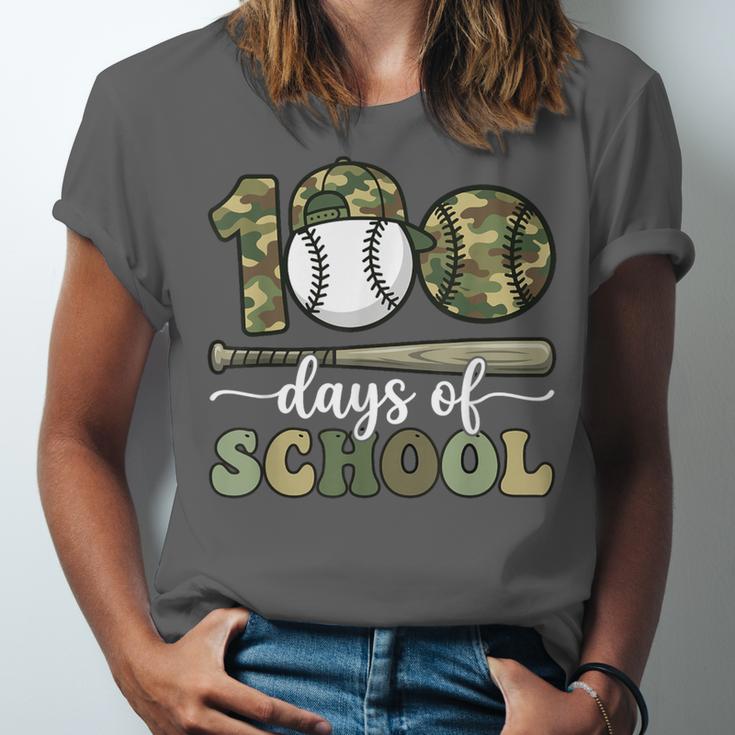 100 Days Of School Baseball Camo Art For Boys Kids Students Unisex Jersey T-Shirt 100 Days Of School Baseball Camo Art For Boys Kids Students Unisex Jersey T-Shirt