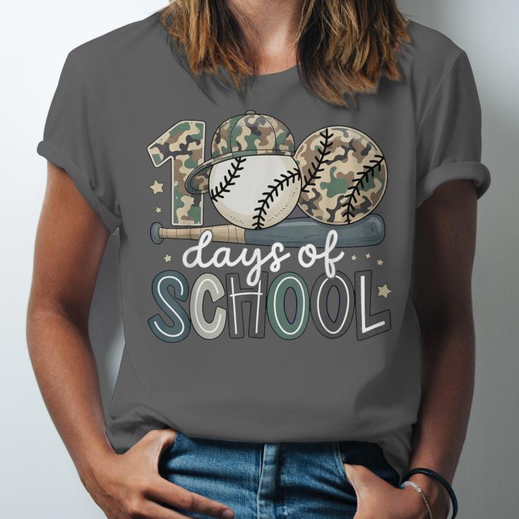 100 Days Of School Baseball Camo Camo Cap Boy School Unisex Jersey T-Shirt 100 Days Of School Baseball Camo Camo Cap Boy School Unisex Jersey T-Shirt