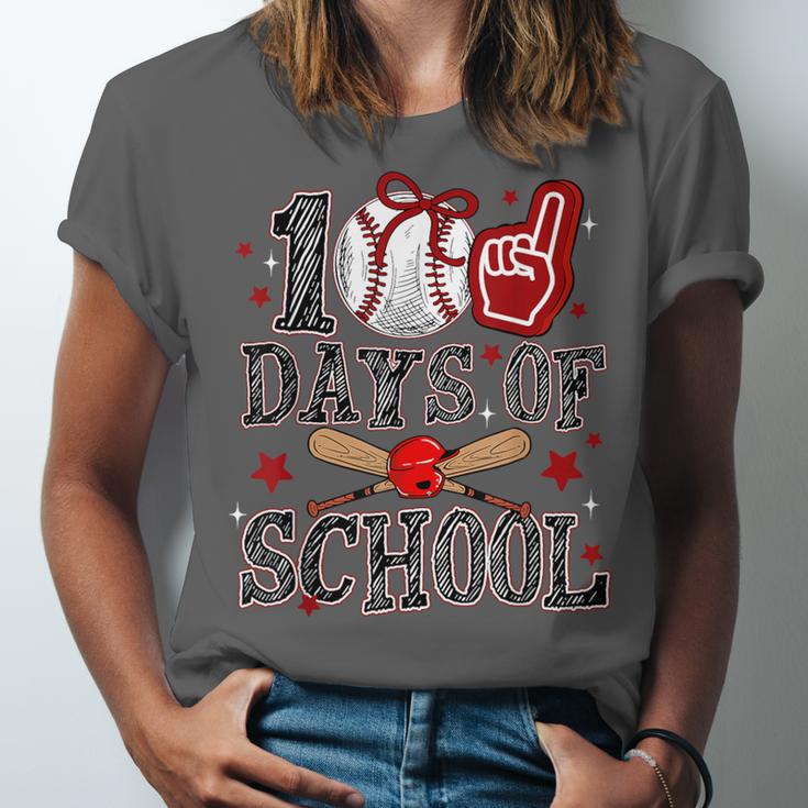 100 Days Of School Baseball Teacher 100 Days Smarter Student Unisex Jersey T-Shirt 100 Days Of School Baseball Teacher 100 Days Smarter Student Unisex Jersey T-Shirt