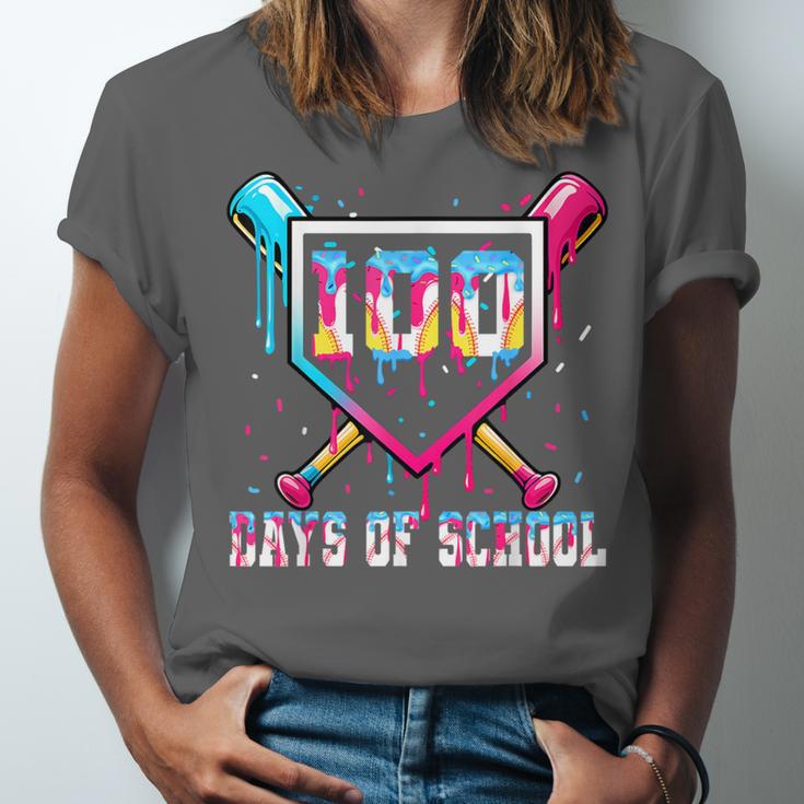 100 Days Of School Boy Kids Baseball Ice Cream Drip Teacher Unisex Jersey T-Shirt 100 Days Of School Boy Kids Baseball Ice Cream Drip Teacher Unisex Jersey T-Shirt