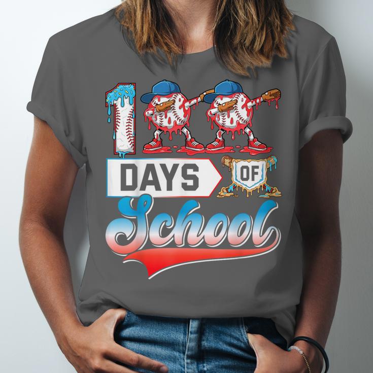 100 Days Of School Boys Baseball Drip 100th Day Dabbing Ball Unisex Jersey T-Shirt 100 Days Of School Boys Baseball Drip 100th Day Dabbing Ball Unisex Jersey T-Shirt