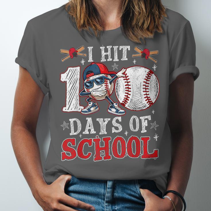 100 Days Of School Dabbing Baseball Hit Student Kids Boys Unisex Jersey T-Shirt 100 Days Of School Dabbing Baseball Hit Student Kids Boys Unisex Jersey T-Shirt