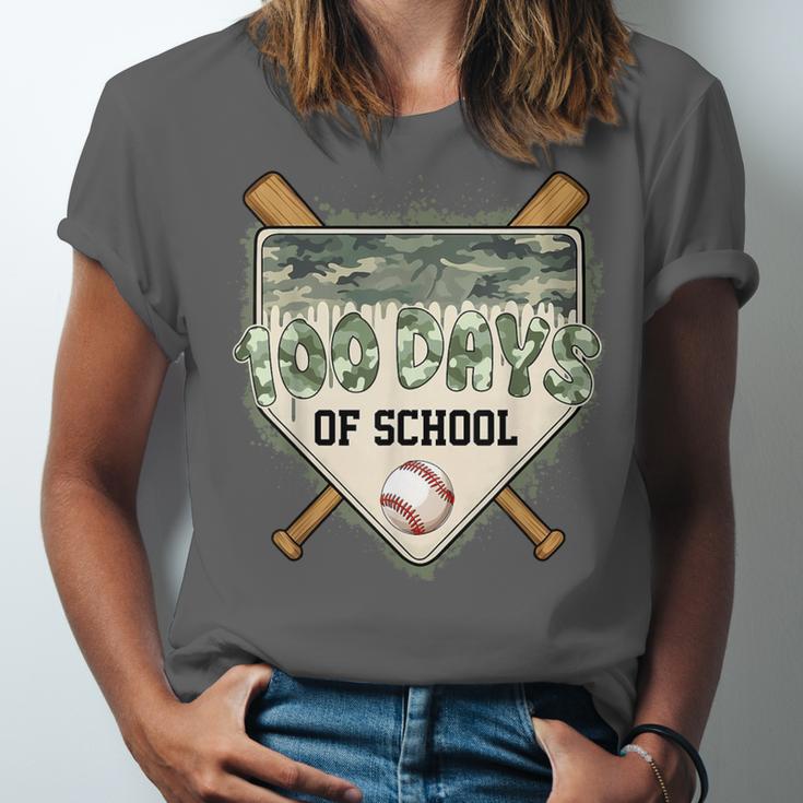 100 Days Of School Home Plate Camo Baseball Dripping Boys Unisex Jersey T-Shirt 100 Days Of School Home Plate Camo Baseball Dripping Boys Unisex Jersey T-Shirt
