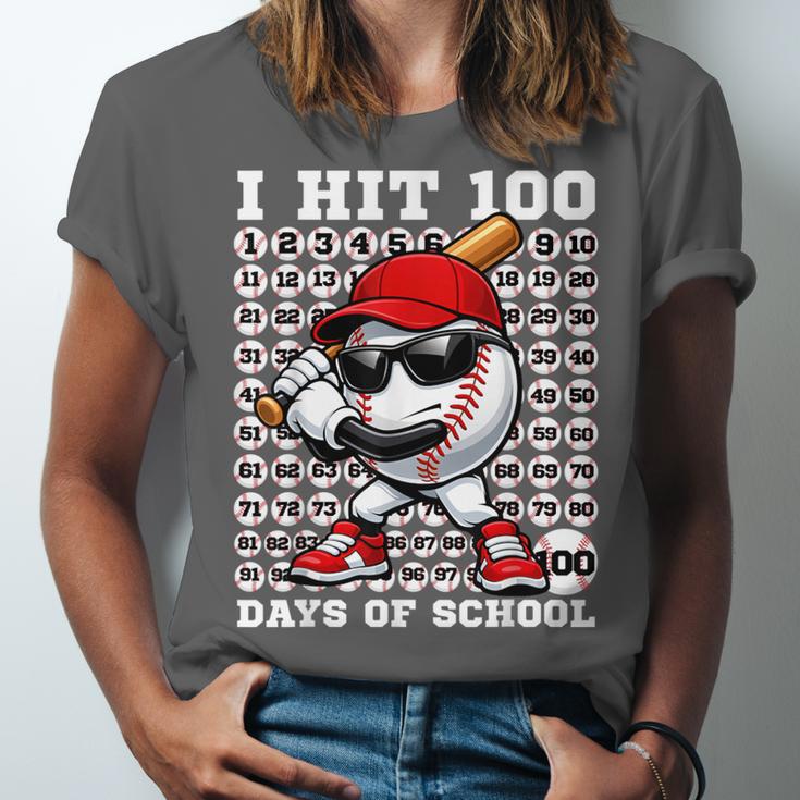 100 Days Of School Retro Baseball Sport For Boys Teachers Unisex Jersey T-Shirt
