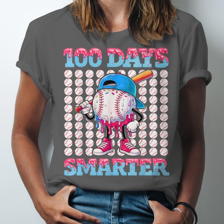 100 Days Smarter Baseball Drip Boys 100 Days Of School Kids Unisex Jersey T-Shirt 100 Days Smarter Baseball Drip Boys 100 Days Of School Kids Unisex Jersey T-Shirt