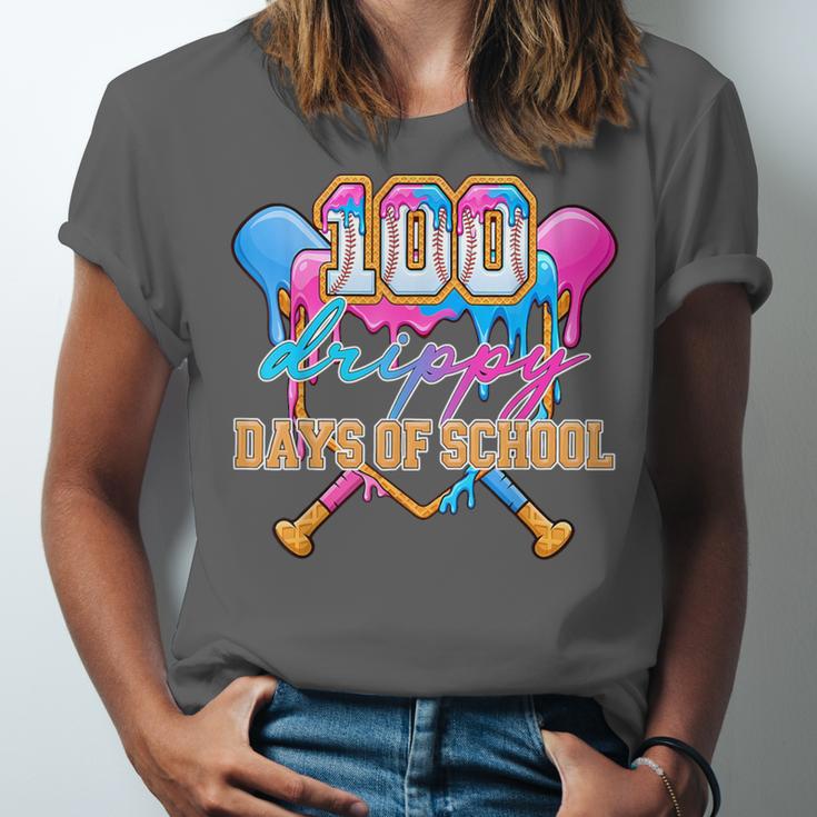 100 Drippy Days Of School Baseball Ice Cream Drip Boys Kids Unisex Jersey T-Shirt 100 Drippy Days Of School Baseball Ice Cream Drip Boys Kids Unisex Jersey T-Shirt