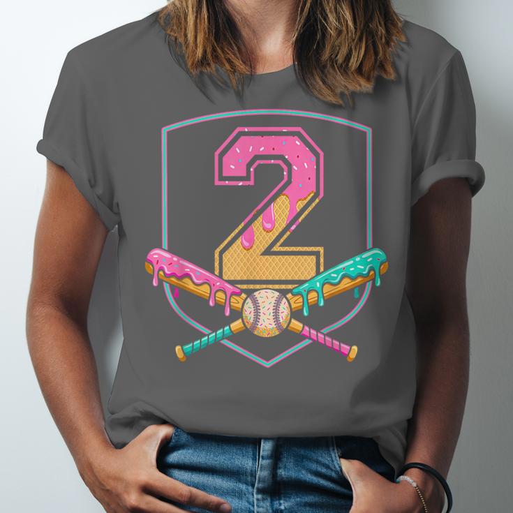 2nd Birthday Baseball Bat Ice-Cream Drip 2yrs Old Boys Kids Unisex Jersey T-Shirt 2nd Birthday Baseball Bat Ice-Cream Drip 2yrs Old Boys Kids Unisex Jersey T-Shirt