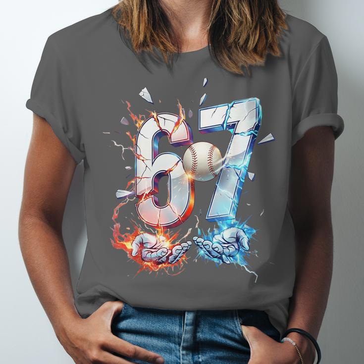 6 7 Baseball Six Seven Meme 67 Hands Kids Men Women Unisex Jersey T-Shirt 6 7 Baseball Six Seven Meme 67 Hands Kids Men Women Unisex Jersey T-Shirt