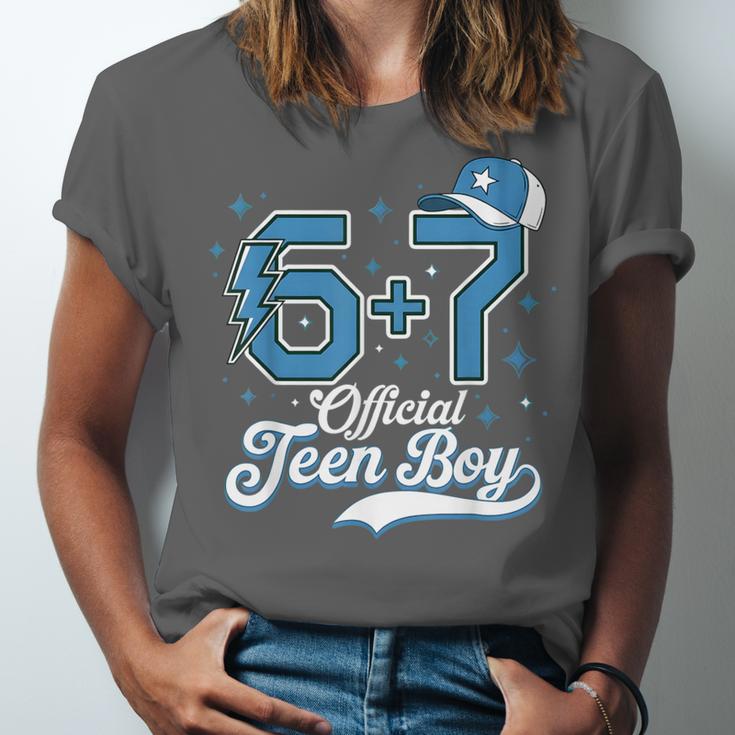 6 7 Meme Official Teenager 13th Birthday Baseball Boy Unisex Jersey T-Shirt 6 7 Meme Official Teenager 13th Birthday Baseball Boy Unisex Jersey T-Shirt