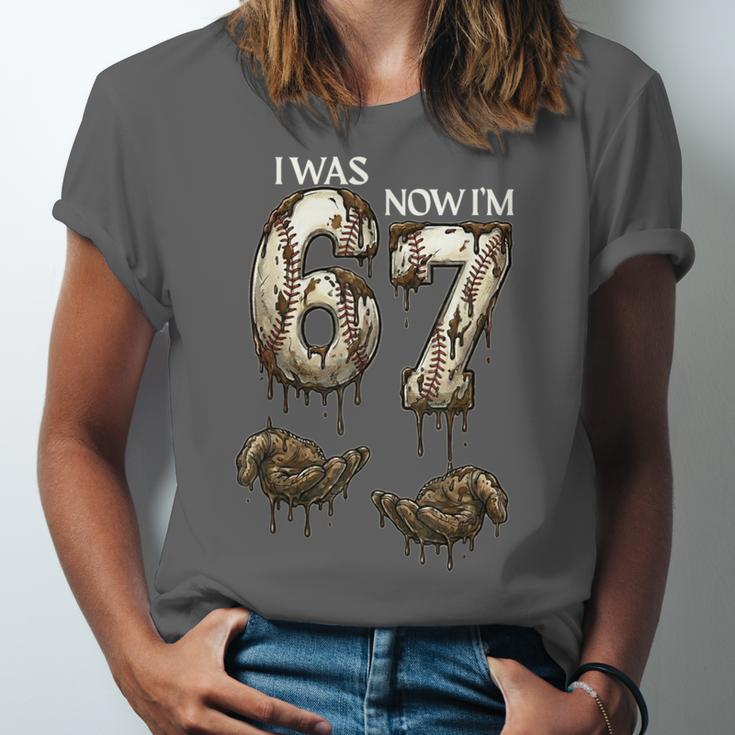 I Was 6 Now I'm 7 Baseball 6 7 Birthday Boys Girls Unisex Jersey T-Shirt I Was 6 Now I'm 7 Baseball 6 7 Birthday Boys Girls Unisex Jersey T-Shirt