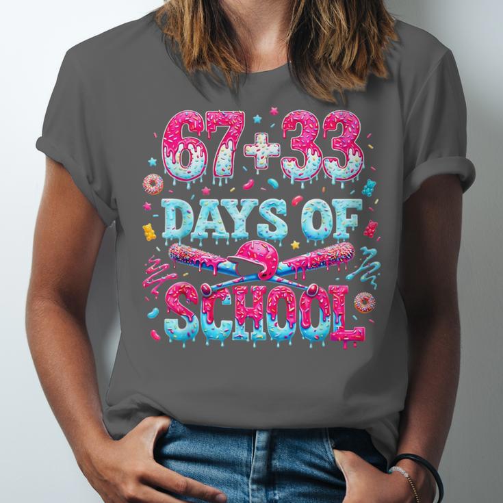 67 33 Days Of School Baseball Drip 100th Day Of School Boys Unisex Jersey T-Shirt