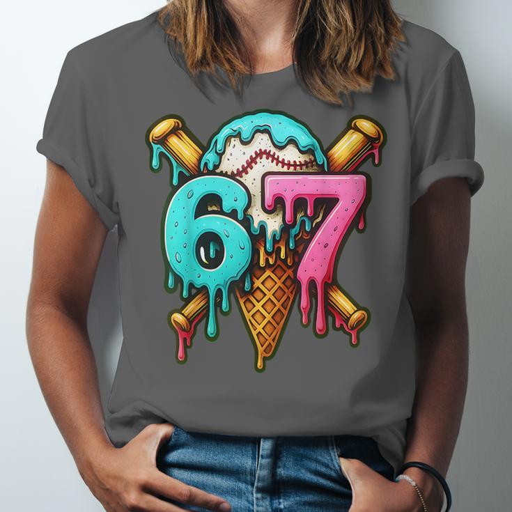 67 Baseball Ice Cream Drip Kids Unisex Jersey T-Shirt 67 Baseball Ice Cream Drip Kids Unisex Jersey T-Shirt