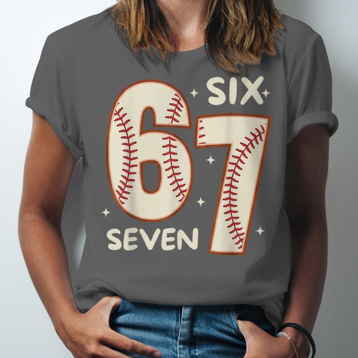 67 Baseball Six Seven 6 7 Meme Kids 67 Teen Boys 6-7 Unisex Jersey T-Shirt 67 Baseball Six Seven 6 7 Meme Kids 67 Teen Boys 6-7 Unisex Jersey T-Shirt
