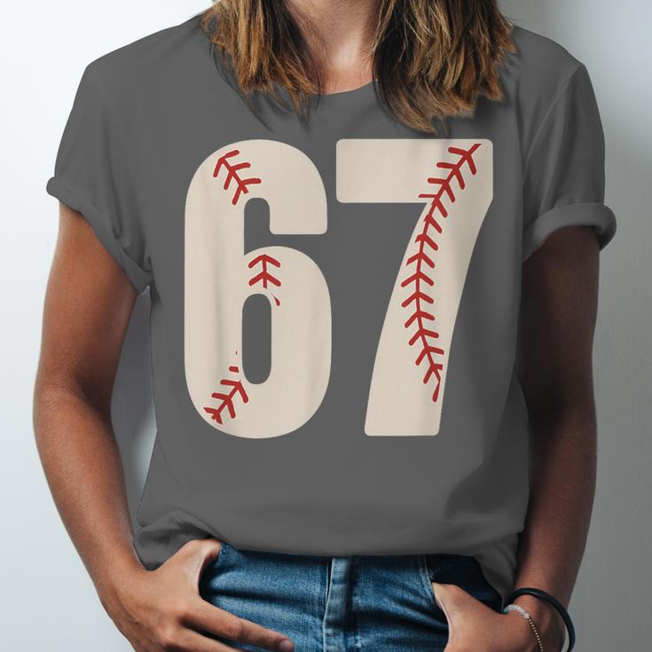 67 Baseball Six Seven 6 7 Meme 67 Unisex Jersey T-Shirt