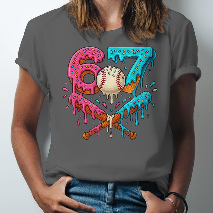 67 Ice Cream Drip Baseball Meme – Six Seven Gen Alpha Unisex Jersey T-Shirt 67 Ice Cream Drip Baseball Meme – Six Seven Gen Alpha Unisex Jersey T-Shirt