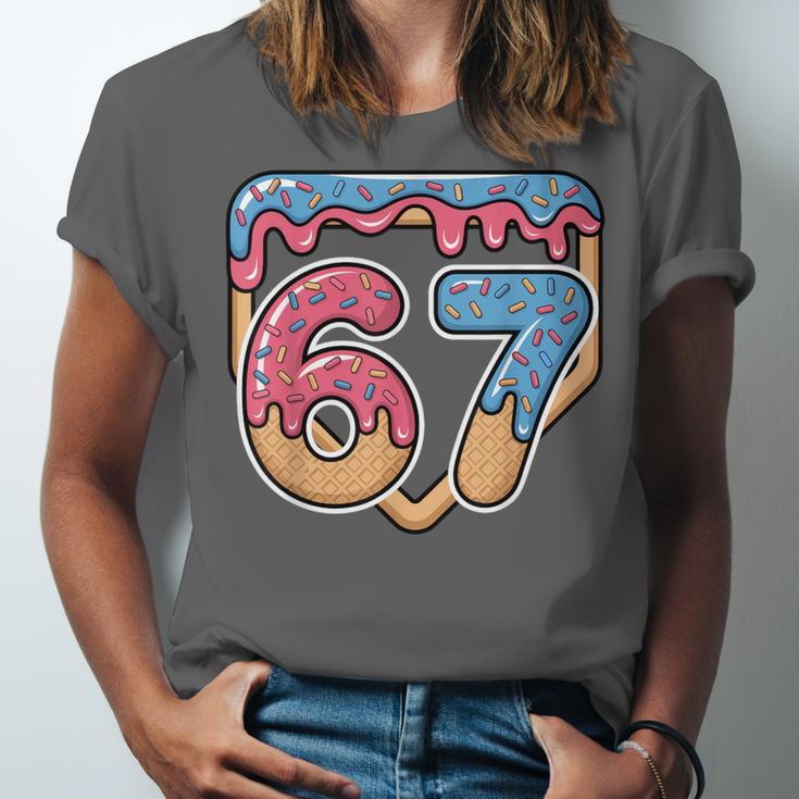 67 Ice Cream Drip Meme Baseball Unisex Jersey T-Shirt