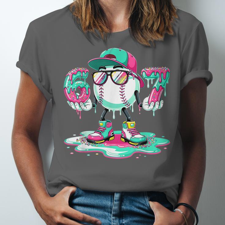67 Meme Six Seven 6 7 Meme Baseball Ice Cream Drip Unisex Jersey T-Shirt 67 Meme Six Seven 6 7 Meme Baseball Ice Cream Drip Unisex Jersey T-Shirt
