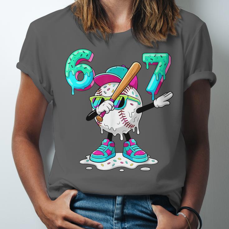67 Meme Six Seven Meme Baseball Dapping Ice Cream Drip Unisex Jersey T-Shirt 67 Meme Six Seven Meme Baseball Dapping Ice Cream Drip Unisex Jersey T-Shirt