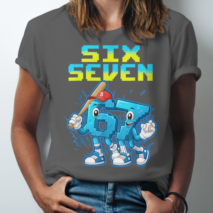 67 Six Seven 6-7 Italian Brainrot Kids Baseball Meme Unisex Jersey T-Shirt 67 Six Seven 6-7 Italian Brainrot Kids Baseball Meme Unisex Jersey T-Shirt