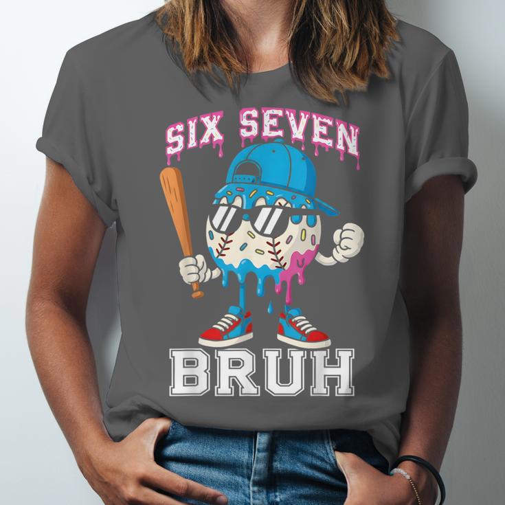 67 Six Seven Baseball Ice Cream Drip Number 67 Player Unisex Jersey T-Shirt