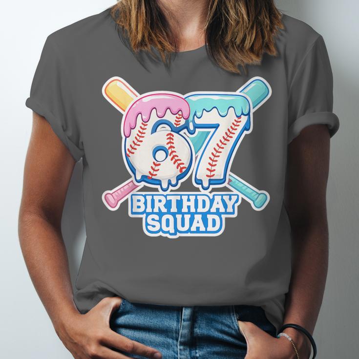 67th Birthday Squad Baseball Ice Cream Drip Birthday Squad Unisex Jersey T-Shirt 67th Birthday Squad Baseball Ice Cream Drip Birthday Squad Unisex Jersey T-Shirt