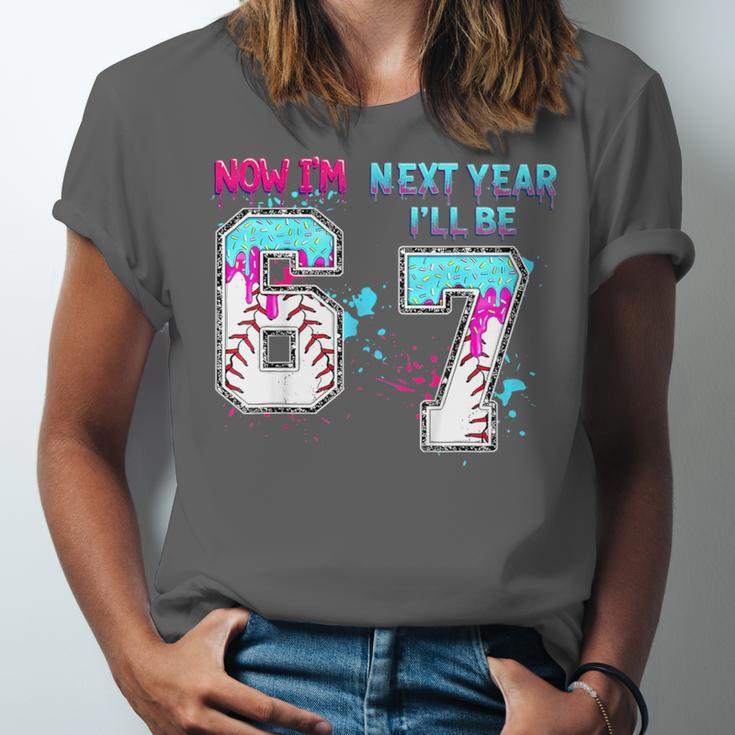 6th Birthday Now I'm 6 Next Year I'Ll Be 7 Baseball Drip 67 Unisex Jersey T-Shirt 6th Birthday Now I'm 6 Next Year I'Ll Be 7 Baseball Drip 67 Unisex Jersey T-Shirt