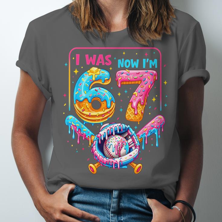 7th Birthday Boys I Was 6 Now I'm 7 Baseball Ice Cream Drip Unisex Jersey T-Shirt 7th Birthday Boys I Was 6 Now I'm 7 Baseball Ice Cream Drip Unisex Jersey T-Shirt